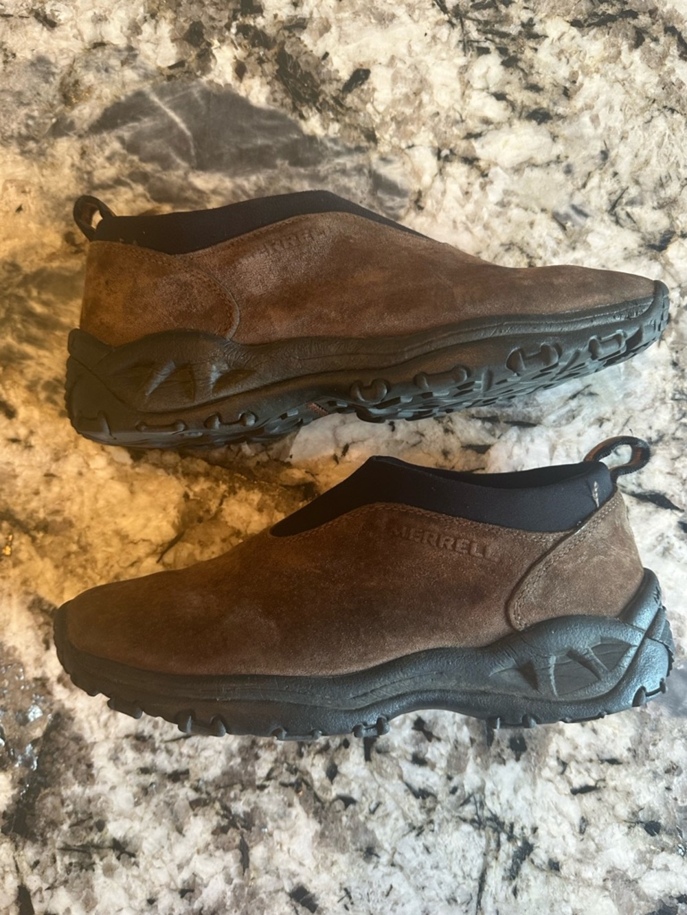 Merrell Men's Waterproof Suede Slip-On Hiking Shoes Size 10